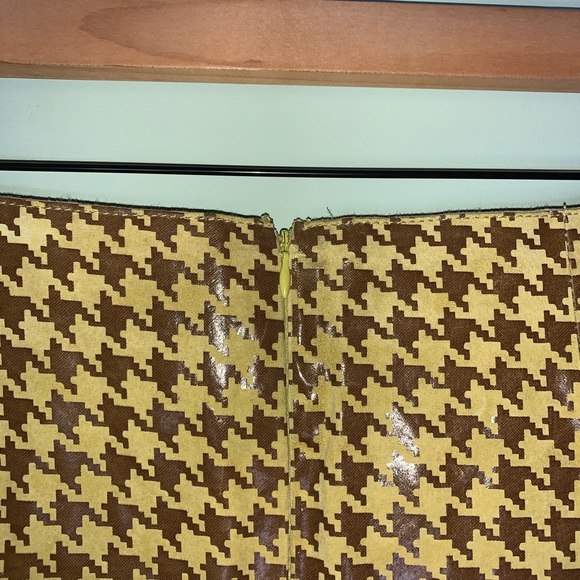 Suede Houndstooth Skirt - Picture 2 of 3